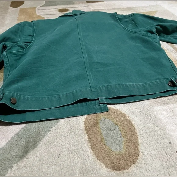 Carhartt Unlined Chore Jacket CU1058 XL CACTUS GREEN, GRAIL/VTG/MINT